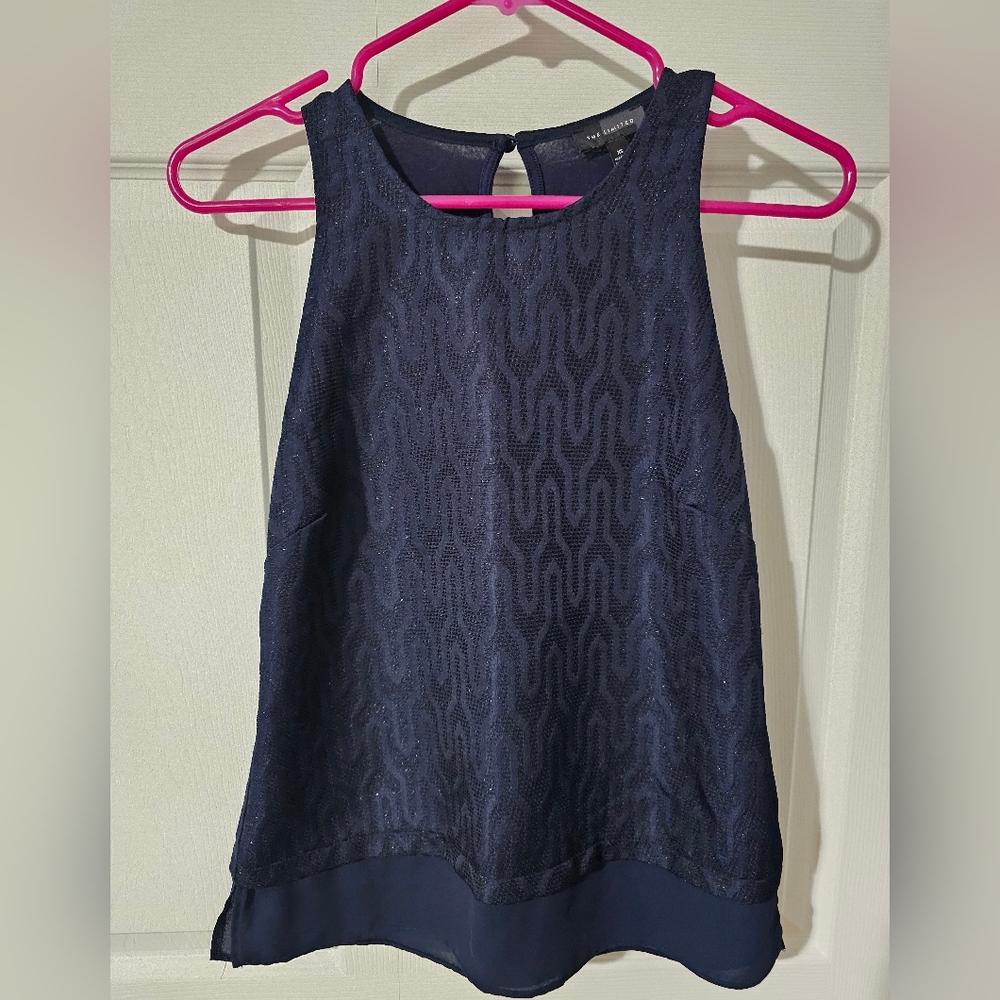 3 For $15 - The Limited Blue Tank Top with Textured Knit